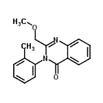 CAS 登录号:31383-55-8, 2-(甲氧基甲基)-3-(2-甲基苯基)-4(3H)-喹唑啉酮