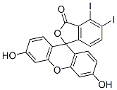 结构式 CAS# 31395-16-1, 二碘荧光素