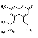CAS#: 314742-59-1， 7-Methyl-5-[(3-Oxo-2-Butanyl)Oxy]-4-Propyl-2H-Chromen-2-One