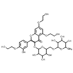 CAS#: 31511-30-5， 5,7-Bis(2-Hydroxyethoxy)-2-[3-Hydroxy-4-(2-Hydroxyethoxy)Phenyl]-4-Oxo-4H-Chromen-3-Yl 6-O-(6-Deoxyhexopyranosyl)Hexopyranoside