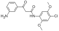 CAS#: 31522-24-4， 3-Amino-N-(4-Chloro-2,5-Dimethoxyphenyl)-beta-Oxo-Benzenepropanamide