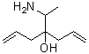 结构式 CAS# 315248-78-3, 4-(1-氨基乙基)-1,6-庚二烯-4-醇