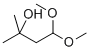 structure of CAS# 31525-67-4, 4,4-Dimethoxy-2-Methyl-2-Butanol
