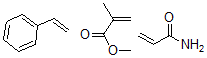 CAS#: 31551-02-7， 2-methyl-2-Propenoic acid methyl ester, polymer with ethenylbenzene and 2-propenamide