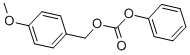 structure of CAS# 31558-46-0, (4-Methoxyphenyl)Methyl Phenyl Carbonate;Carbonic Acid (4-Methoxyphenyl)Methyl Phenyl Ester;Carbonic Acid (4-Methoxybenzyl) Phenyl Ester