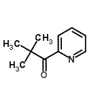 structure of CAS# 31595-32-1, 2,2-Dimethyl-1-(2-Pyridinyl)-1-Propanone;2,2-Dimethyl-1-(2-pyridinyl)-1-propanone;2,2-Dimethyl-1-pyridin-2-yl-propan-1-one;2-Pivaloylpyridine