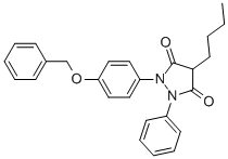 CAS#: 31603-00-6， 4-Butyl-1-Phenyl-2-[4-(Phenylmethoxy)Phenyl]Pyrazolidine-3,5-Dione