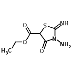 CAS#: 316188-53-1， Ethyl 3-Amino-2-Imino-4-Oxo-1,3-Thiazolidine-5-Carboxylate