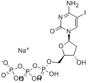 CAS 登录号：31747-59-8， [(2R,3S,5R)-5-(4-氨基-5-碘-2-氧代嘧啶-1-基)-3-羟基四氢呋喃-2-基]甲基(羟基-膦酰氧基磷酰)磷酸氢酯