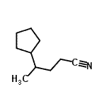 CAS#: 317807-28-6， 4-Cyclopentylpentanenitrile