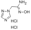 structure of CAS# 317821-66-2, N-Hydroxy-2-(1H-1,2,4-Triazol-1-Yl)Ethanimidamide Hydrochloride