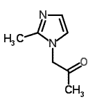 structure of CAS# 31964-03-1, 1-(2-Methyl-1H-Imidazol-1-Yl)Acetone;1-(2-Methyl-1H-1-imidazolyl)acetone;1-(2-methyl-1H-imidazol-1-yl)acetone;1-(2-methylimidazolyl)acetone
