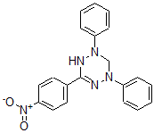 CAS 登录号:31994-78-2, 3-(4-硝基苯基)-1,5-二(苯基)-1,2,4,5-四氮杂环己-2-烯