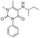CAS 登录号:32150-70-2, 5-(丁烷-2-基氨基)-1,6-二甲基-3-苯基嘧啶-2,4-二酮