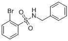 structure of CAS# 321704-27-2, N-Benzyl-2-Bromobenzenesulfonamide;N-Benzyl-2-Bromobenzenesulphonamide;N-Benzyl-2-Bromobenzenesulfonamide