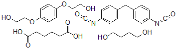CAS#: 32238-28-1， Hexanedioic acid, polymer with 1,4-butanediol, 1,1'-methylenebis(4-isocyanatobenzene) and 2,2'-(1,4-phenylenebis(oxy))bis(ethanol)