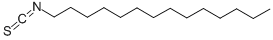 structure of CAS# 3224-48-4, Tetradecyl Isothiocyanate;Tetradecyl Isothiocyanate