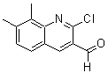 structure of CAS# 323196-70-9, 2-Chloro-7,8-Dimethyl-3-Quinolinecarbaldehyde;2-CHLORO-7,8-DIMETHYLQUINOLINE-3-CARBOXALDEHYDE;2-CHLORO-7,8-DIMETHYL-3-QUINOLINECARBALDEHYDE