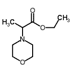 structure of CAS# 32418-62-5, Ethyl 2-(4-Morpholinyl)Propanoate;Ethyl 2-morpholin-4-ylpropanoate;ethyl 2-morpholinopropanoate;MFCD08753104