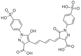 CAS#: 32425-62-0， (4E)-4-[(2E,4E)-5-[3-Carboxy-5-Oxo-1-(4-Sulfophenyl)-2H-Pyrazol-4-Yl]Penta-2,4-Dienylidene]-5-Oxo-1-(4-Sulfophenyl)Pyrazole-3-Carboxylic Acid