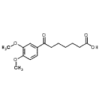 结构式 CAS# 32435-16-8, 7-(3,4-二甲氧基苯基)-7-氧代庚酸