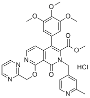 CAS#: 324572-92-1， 1,2-Dihydro-2-[(2-Methyl-4-Pyridinyl)Methyl]-1-Oxo-8-(2-Pyrimidinylmethoxy)-4-(3,4,5-Trimethoxyphenyl)-2,7-Naphthyridine-3-Carboxylic Acid Methyl Ester Hydrochloride