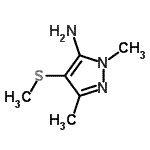CAS#: 32527-86-9， 1,3-Dimethyl-4-(Methylsulfanyl)-1H-Pyrazol-5-Amine