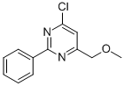 structure of CAS# 325685-59-4, 4-Chloro-6-(Methoxymethyl)-2-Phenylpyrimidine