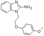 结构式 CAS# 325822-94-4, 1-[2-(4-甲氧基苯氧基)乙基]苯并咪唑-2-胺