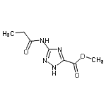 CAS#: 326186-20-3， Methyl 3-(Propionylamino)-1H-1,2,4-Triazole-5-Carboxylate