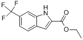 structure of CAS# 327-21-9, Ethyl 6-(Trifluoromethyl)-Indole-2-Carboxylate