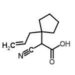 CAS#: 327050-08-8， (1-Allylcyclopentyl)(Cyano)Acetic Acid