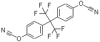 CAS#: 32728-27-1， Cyanic Acid C,C'-[[2,2,2-Trifluoro-1-(Trifluoromethyl)Ethylidene]Di-4,1-Phenylene] Ester
