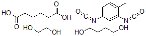 CAS#: 32732-51-7， Hexanedioic acid, polymer with 1,4-butanediol, 2,4-diisocyanato-1-methylbenzene, and 1,2-ethanediol