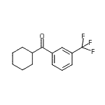 结构式 CAS# 3277-77-8, 环己基[3-(三氟甲基)苯基]甲酮