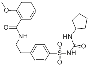 CAS#: 32797-92-5， N-[2-[4-(Cyclopentylcarbamoylsulfamoyl)Phenyl]Ethyl]-2-Methoxybenzamide