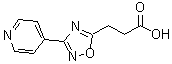 结构式 CAS# 328083-96-1, 3-[3-(4-吡啶基)-1,2,4-恶二唑-5-基]丙酸