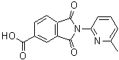 CAS#: 328549-51-5， 2-(6-Methyl-2-Pyridinyl)-1,3-Dioxo-5-Isoindolinecarboxylic Acid