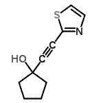 CAS#: 329202-29-1， 1-(1,3-Thiazol-2-Ylethynyl)Cyclopentanol