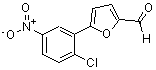structure of CAS# 329222-78-8, 5-(2-Chloro-5-Nitro-Phenyl)-Furan-2-Carbaldehyde;5-(2-CHLORO-5-NITRO-PHENYL)-FURAN-2-CARBALDEHYDE;5-(2-CHLORO-5-NITROPHENYL)-2-FURALDEHYDE
