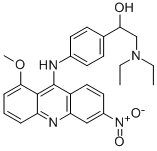 CAS 登录号：32951-81-8， 2-二乙基氨基-1-[4-[(1-甲氧基-6-硝基吖啶-9-基)氨基]苯基]乙醇
