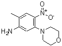 structure of CAS# 329694-36-2, 2-Methyl-5-(4-Morpholinyl)-4-Nitroaniline;(2-methyl-5-morpholin-4-yl-4-nitrophenyl)amine;2-methyl-5-(4-morpholinyl)-4-nitroaniline;2-methyl-5-(morpholin-4-yl)-4-nitroaniline