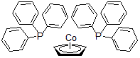 结构式 CAS# 32993-07-0, 环戊二烯基二(三苯基膦)钴(I)
