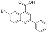 结构式 CAS# 33007-99-7, 6-溴-2-苯基-喹啉-4-羧酸