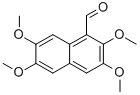 structure of CAS# 33033-34-0, 2,3,6,7-Tetramethoxy-1-Naphthalenealdehyde;2,3,6,7-TETRAMETHOXY-1-NAPHTHALENEALDEHYDE