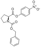 结构式 CAS# 3304-59-4, 苄氧羰基-L-脯氨酸 4-硝基苯基酯
