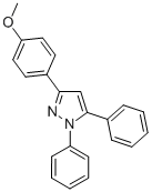 CAS 登录号：33045-40-8， 1,5-二苯基-3-(4-甲氧基苯基)-1H-吡唑