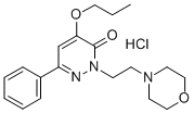 CAS 登录号：33048-40-7， 2-(2-吗啉-4-基乙基)-6-苯基-4-丙氧基哒嗪-3-酮盐酸盐