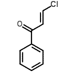 结构式 CAS# 3306-07-8, (2E)-3-氯-1-苯基-2-丙烯-1-酮