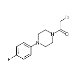 结构式 CAS# 330601-48-4, 2-氯-1-[4-(4-氟苯基)-1-哌嗪基]乙酮